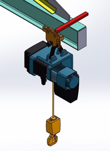 SolidWorks模型免費下載：懸臂式起重機