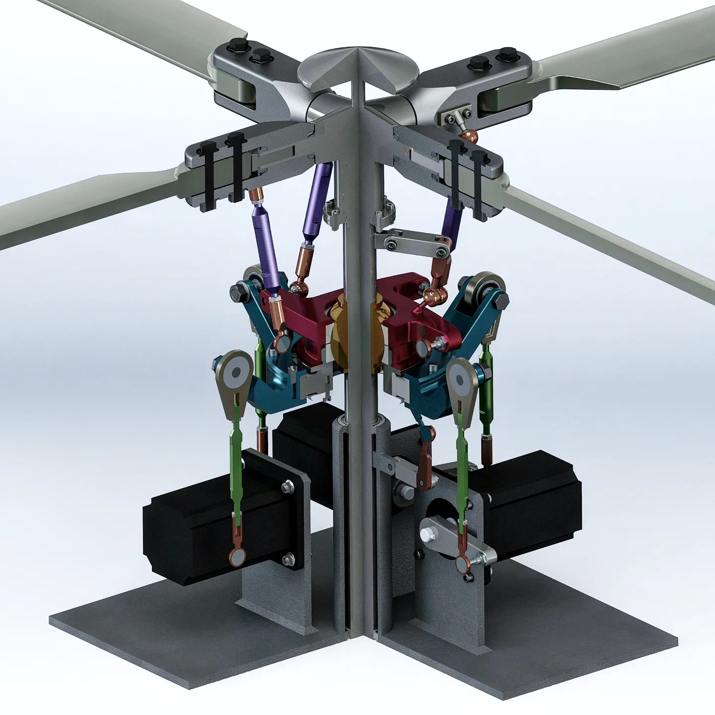 SolidWorks模型免費(fèi)下載：直升機(jī)旋翼--直升飛機(jī)