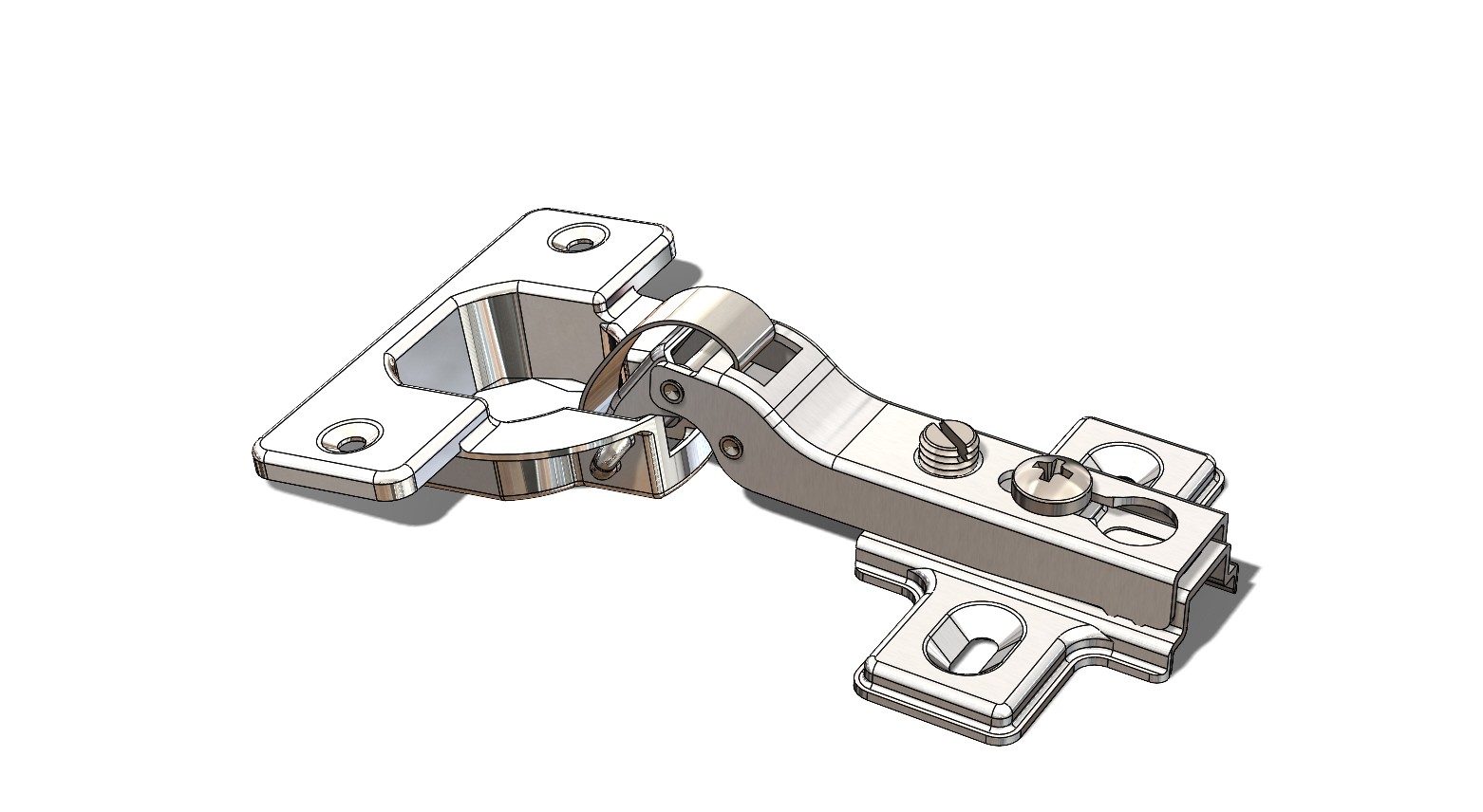 SolidWorks模型免費(fèi)下載：隱蔽式鉸鏈-帶彈簧