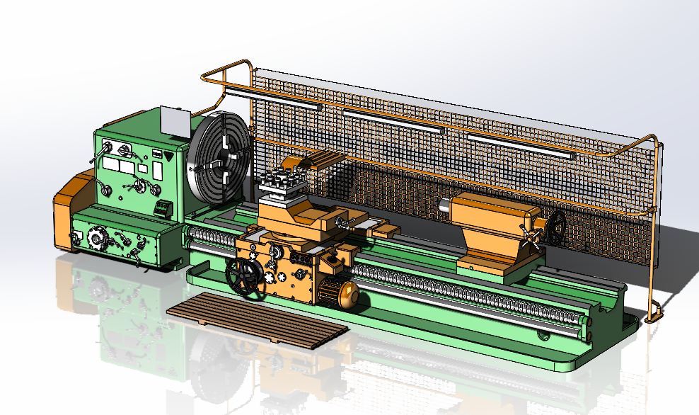 SolidWorks模型免費(fèi)下載：車床1M65