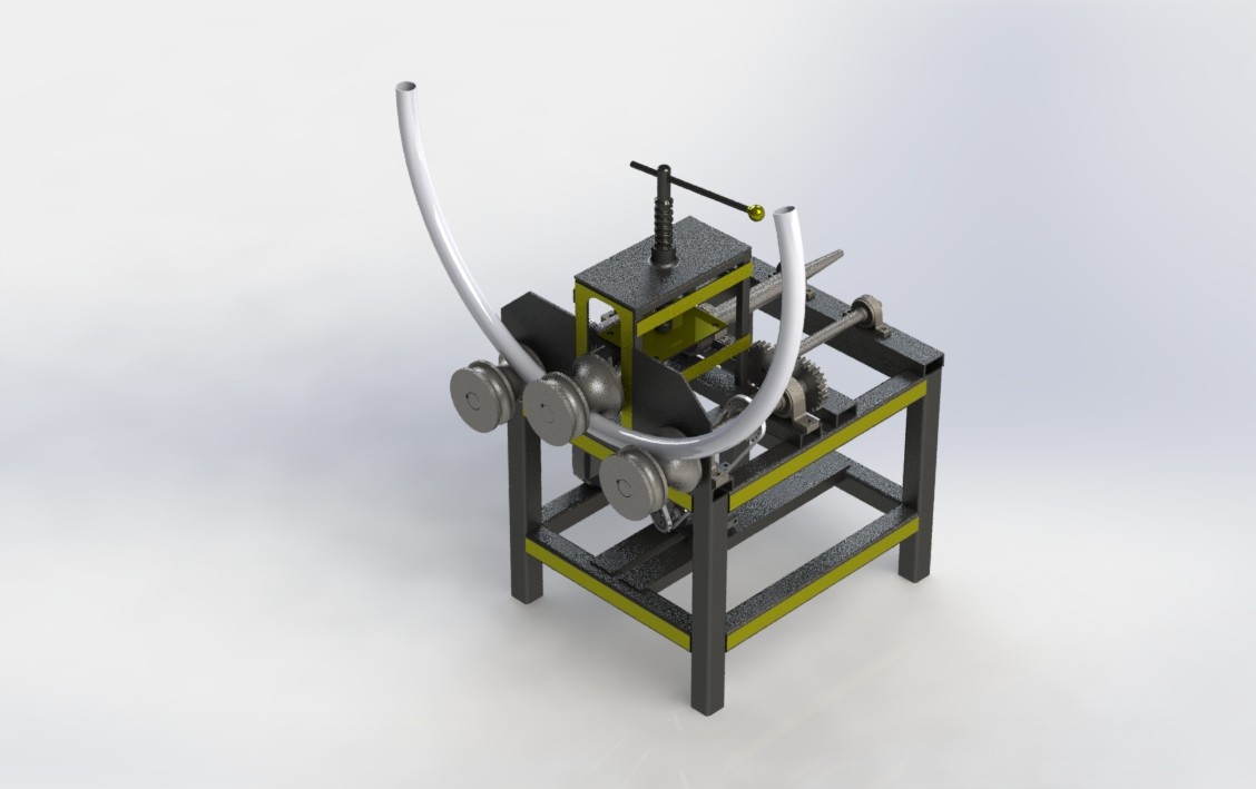 SolidWorks模型免费下载：弯管机