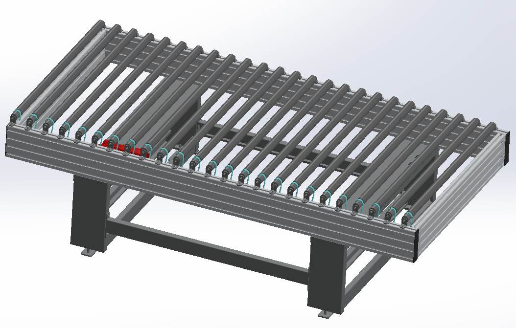 SolidWorks模型免費(fèi)下載：線軸滾筒輸送機(jī)