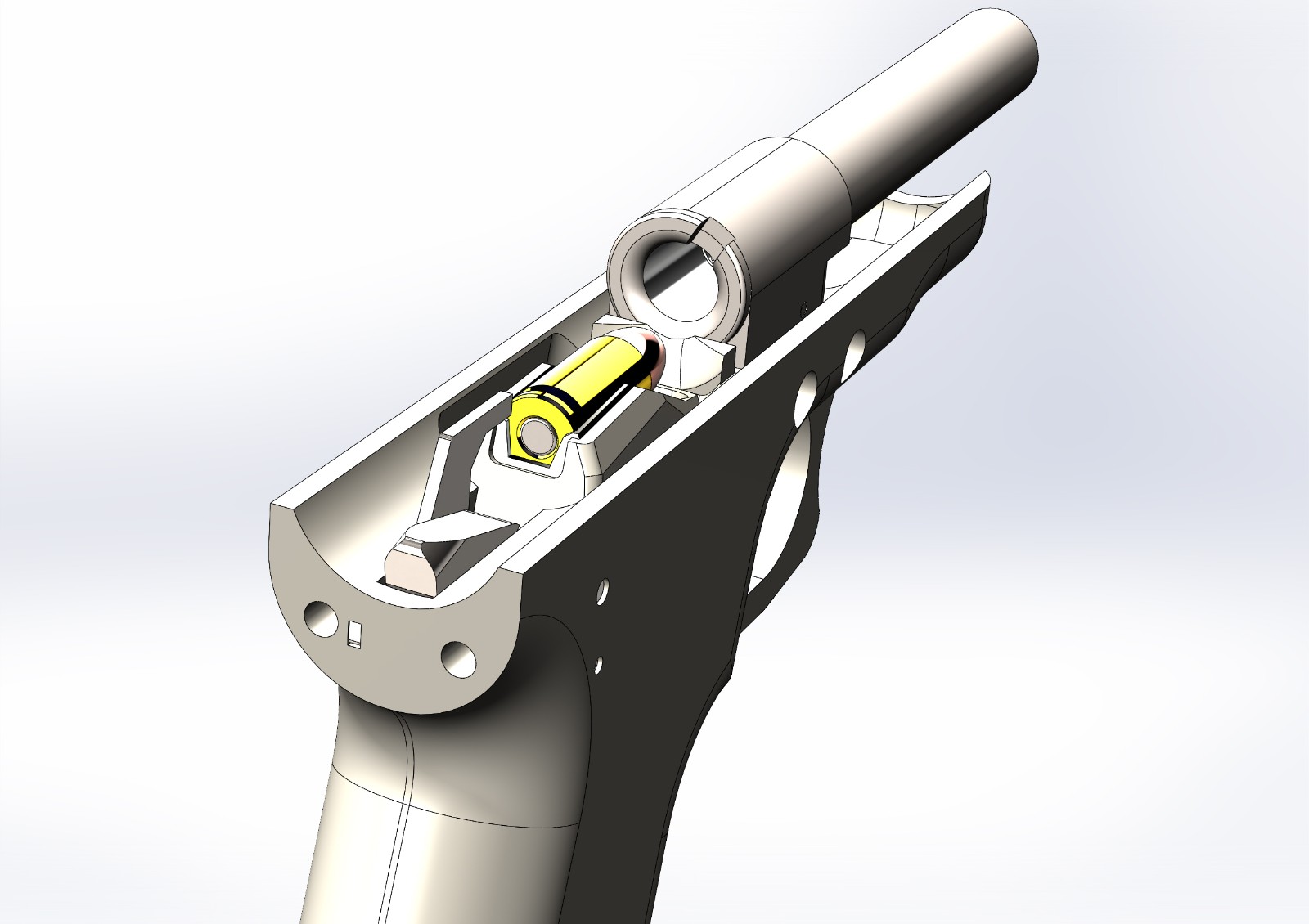 SolidWorks模型免費下載：格洛克9毫米Gen5彈夾尺寸模型