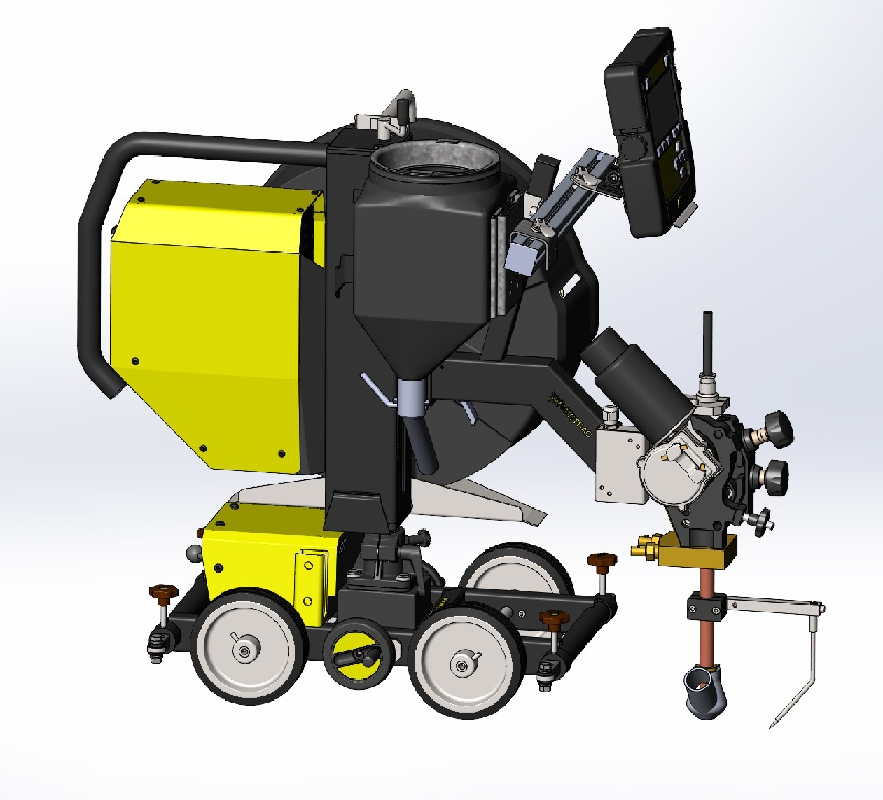 SolidWorks模型免費(fèi)下載：焊接小車