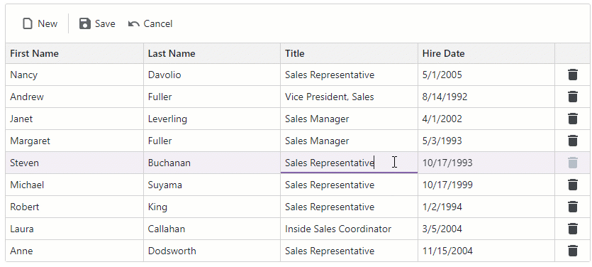 DevExpress示例：Grid for Blazor – 如何使用Entity Framework Core實現(xiàn)數(shù)據(jù)編輯批處理