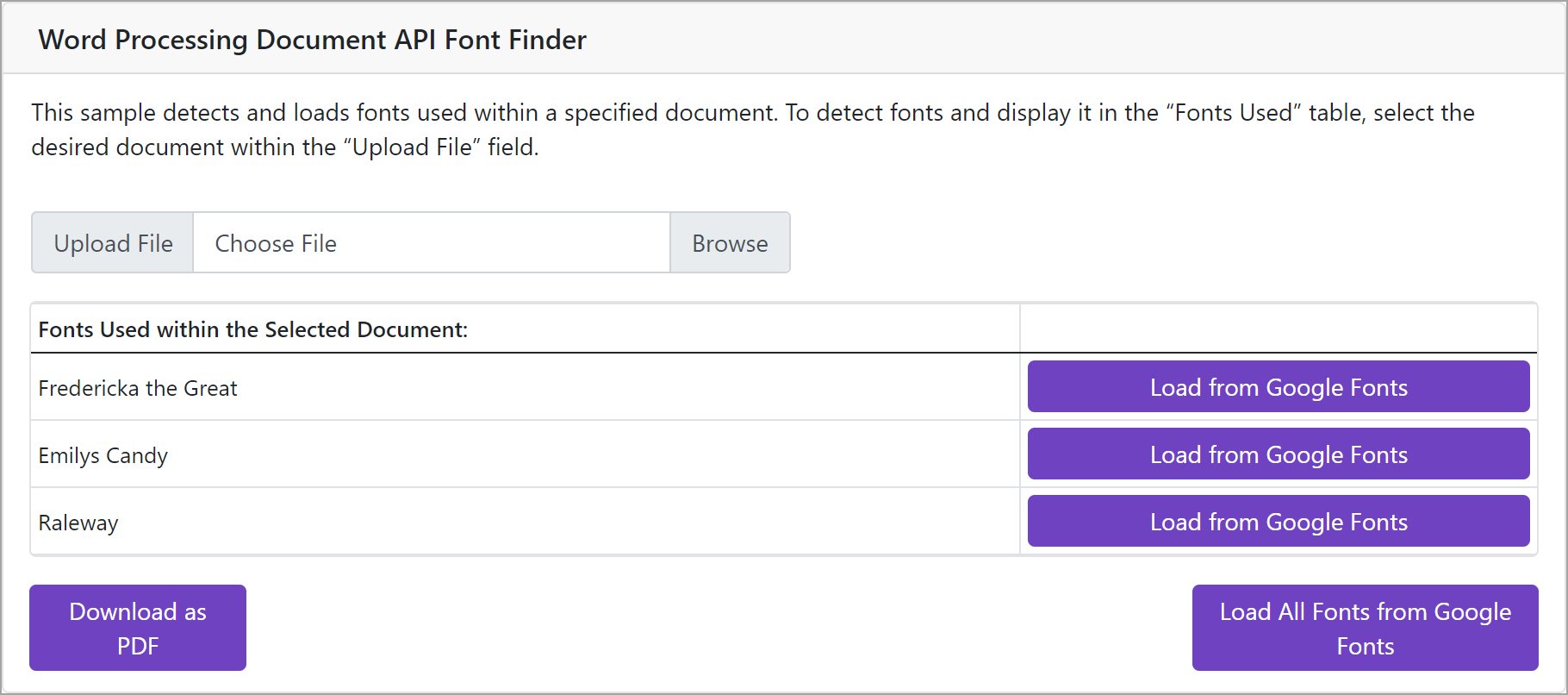 DevExpress Office File API示例：Word Processing Document API – 檢測和下載字體