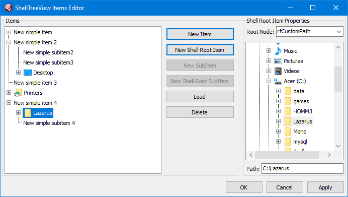 如何在 FastReport VCL 中使用 TfrShellTreeView 组件