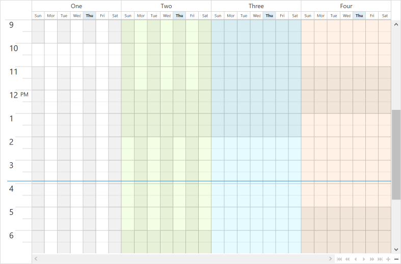 DevExpress WPF示例：Scheduler - 指定自定义工作时间间隔