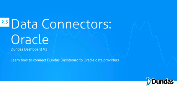 Dundas Dashboard：Oracle