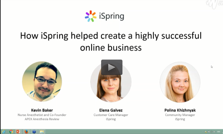 iSpring 案例：麻醉复习中心APEX，通过iSpring培训了10000多名学生和麻醉护士