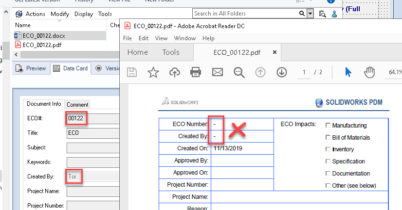 SOLIDWORKS PDM:使用Office to PDF任务时如何刷新Word文档中的字段