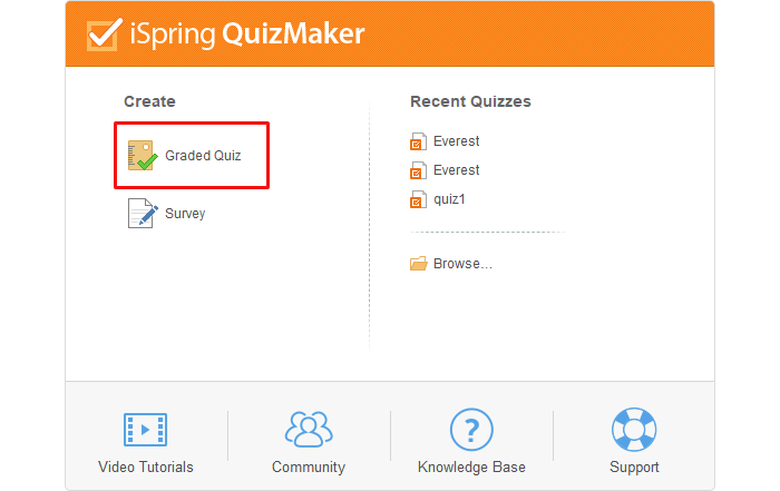 Rellena los espacios en blanco para crear una prueba eficaz usando iSpring QuizMaker, aprendizaje a distancia, simplemente crear un trabajo!