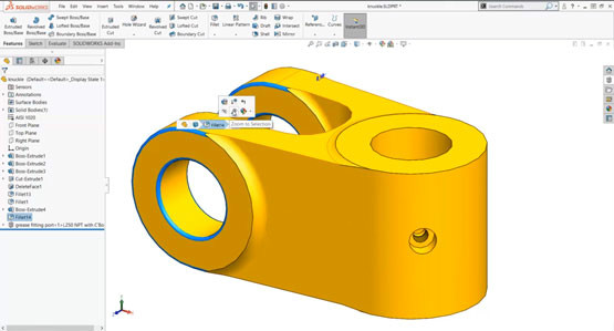 （二）SOLIDWORKS Simulation入门-准备几何