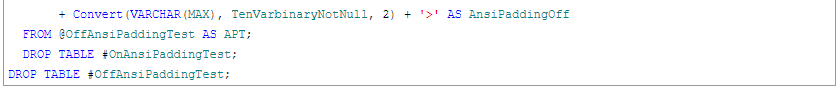 SQL Prompt使用教程：为什么不要创建将ANSI_PADDING设置为OFF的列？