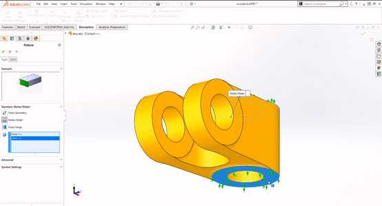 （四）SOLIDWORKS Simulation入门-夹具和荷载