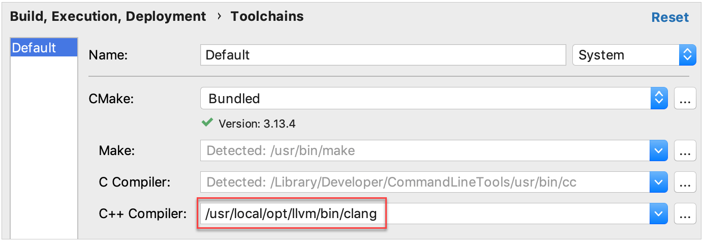 在Clion中配置项目（五）：切换编译器