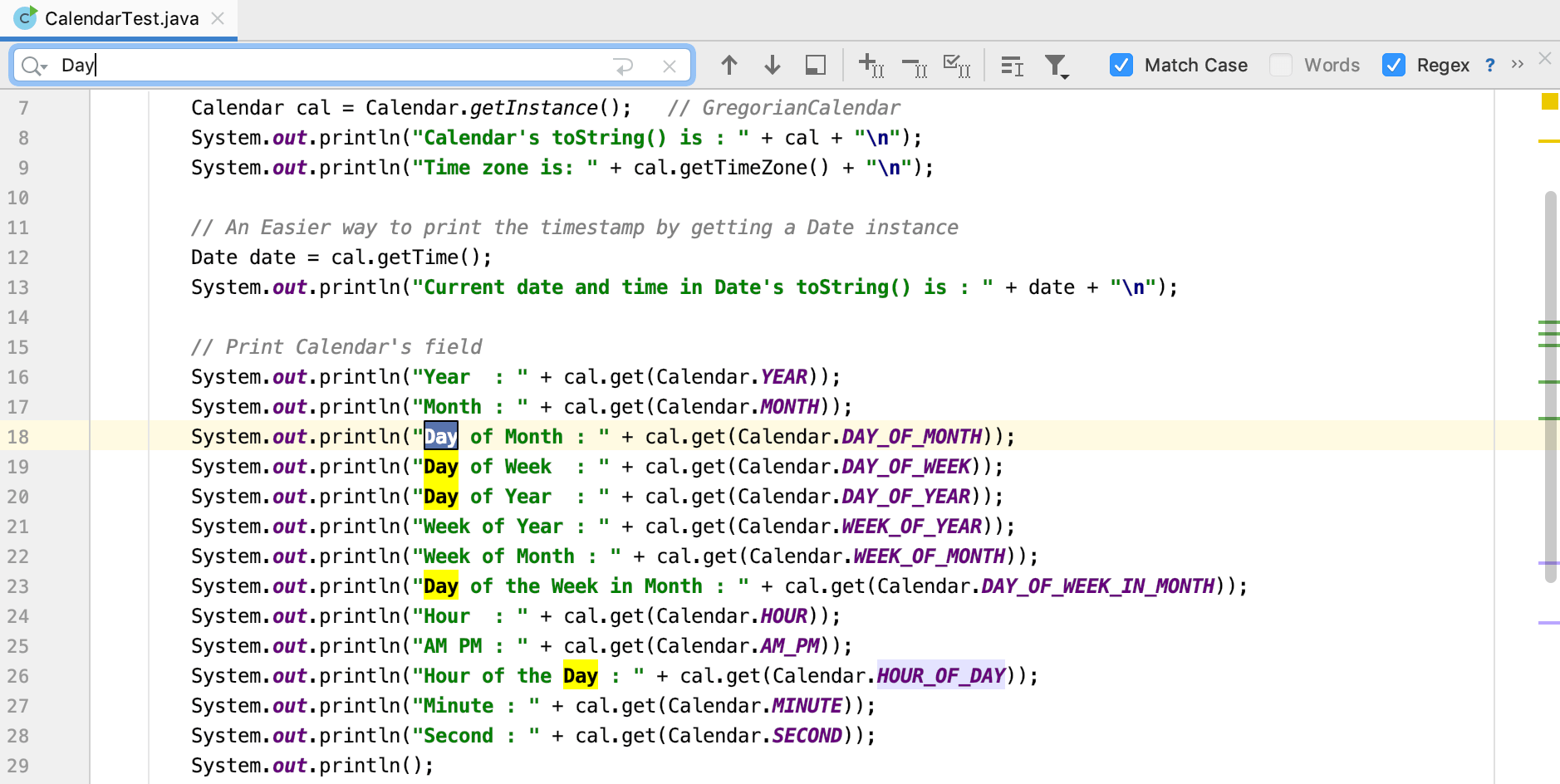 Java开发工具IntelliJ IDEA使用源代码系列教程（四）：在文件中搜索目标