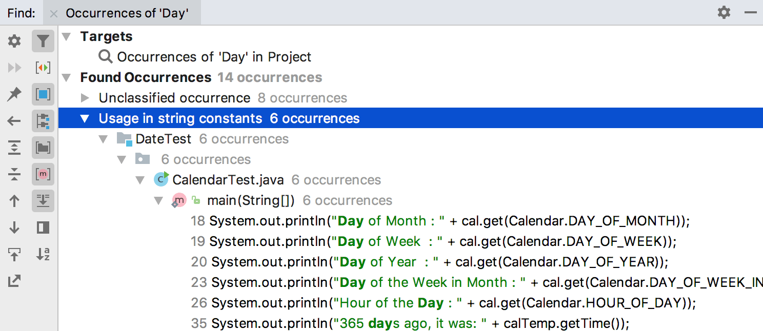 Java开发工具IntelliJ IDEA使用源代码系列教程（四）：在文件中搜索目标