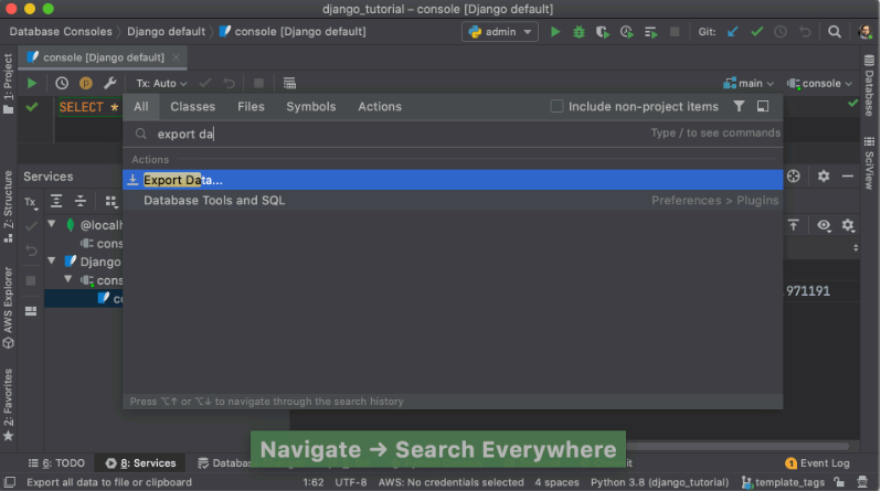 PyCharm v2020.1新功能详解：2020.1中的新数据库功能