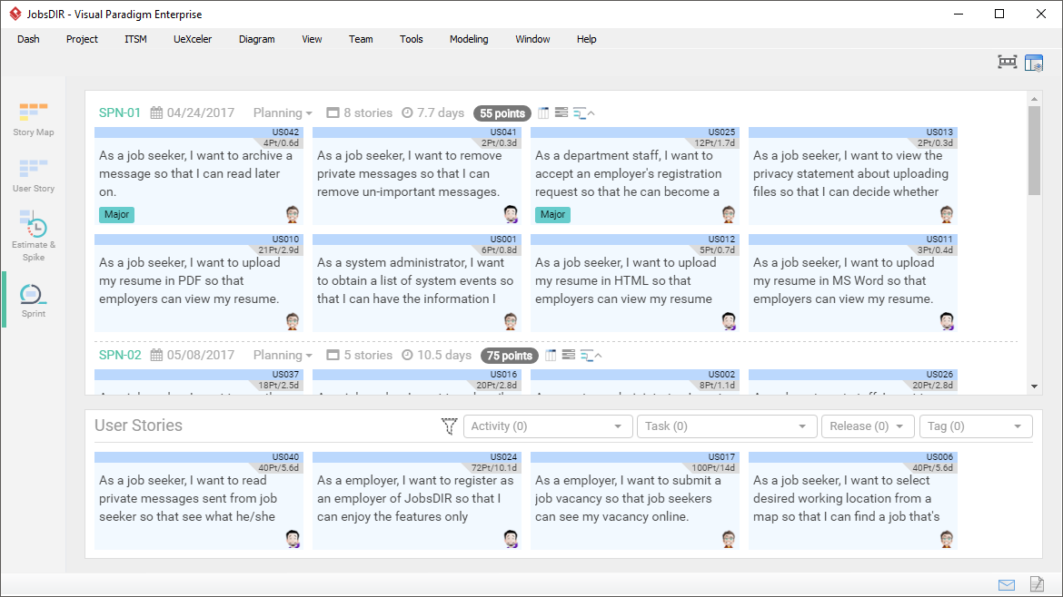 UML工具Visual Paradigm解决方案（九）：集成敏捷工具集的自动化Scrum过程