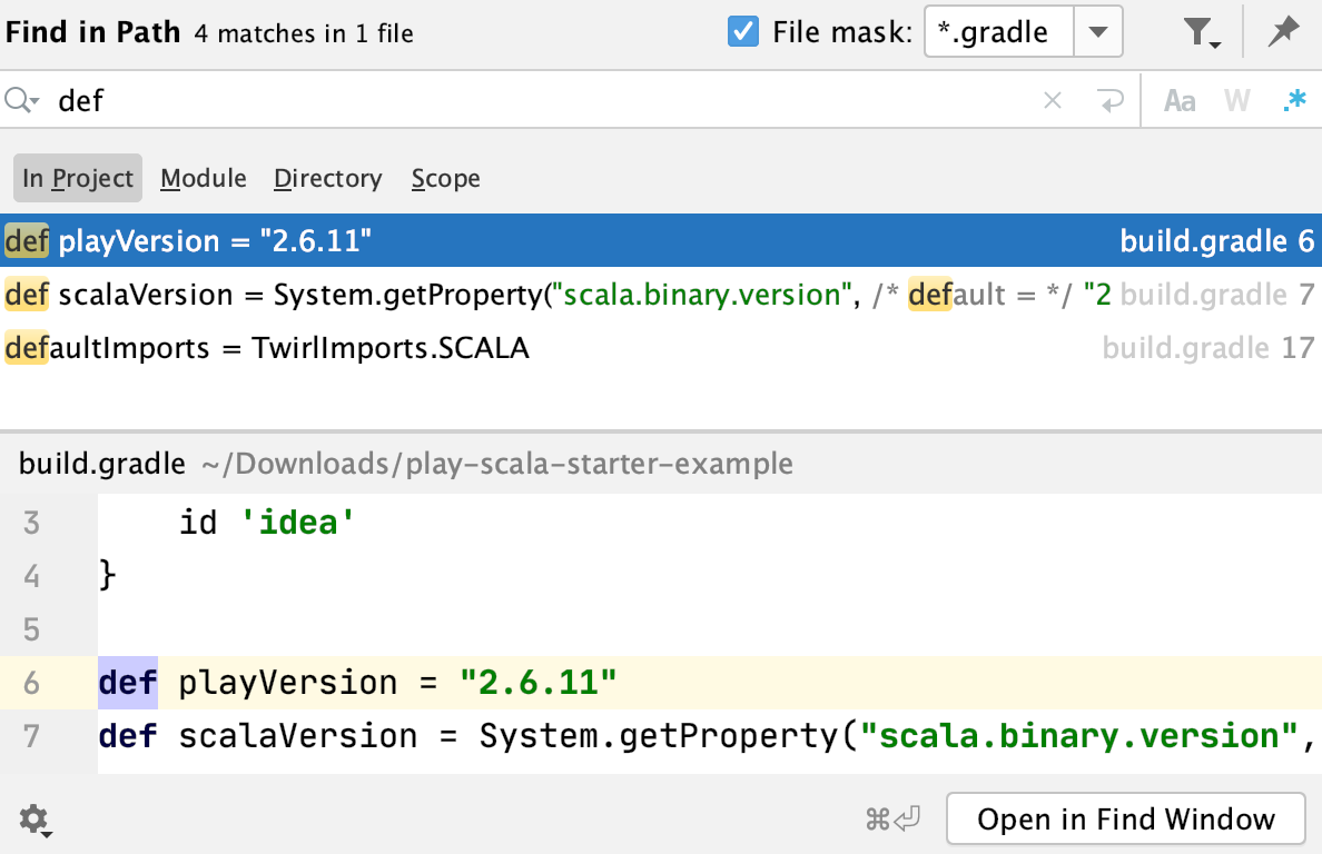 Java开发工具IntelliJ IDEA使用源代码系列教程（五）：搜索并替换项目中的目标