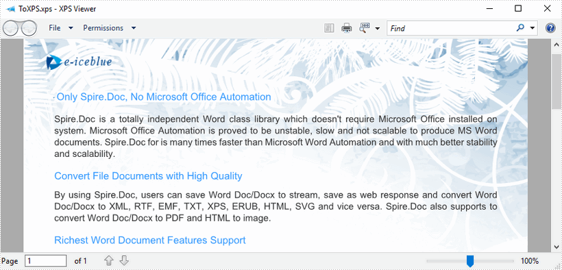 云端Office处理工具Spire.Cloud.Word基础教程：将Word文档转换为PDF/XPS等其他格式