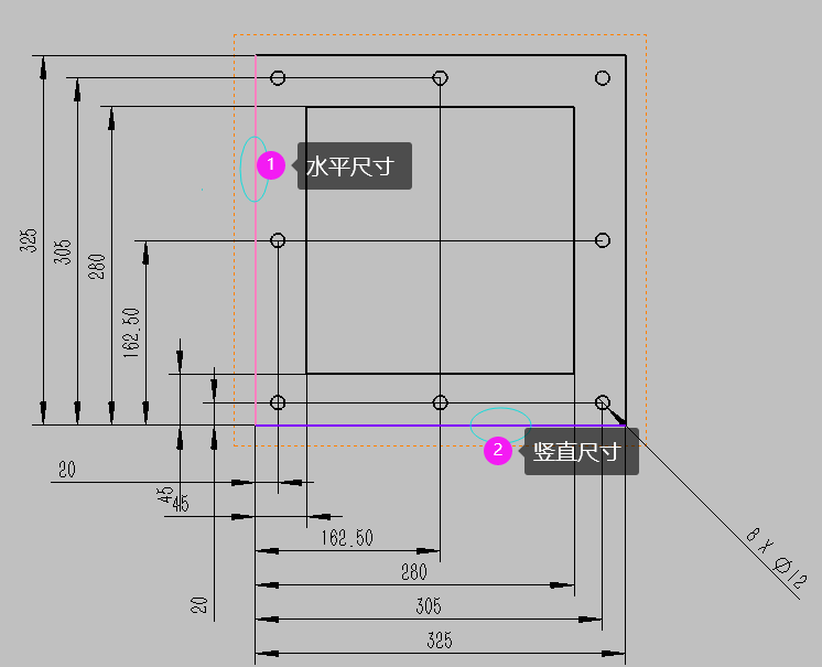 【示例】SOLIDWORKS工程图自动尺寸标注