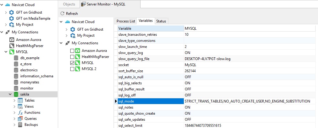 Navicat使用教程：MySQL默认值（第1部分）-严格的SQL模式
