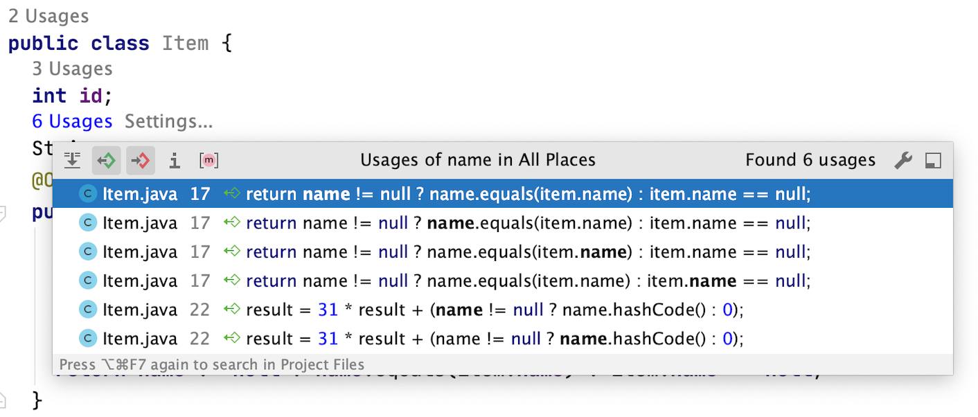 Java开发工具IntelliJ IDEA使用源代码系列教程（七）：搜索用法