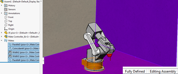 SOLIDWORKS如何让子装配体在总装配里自由配合