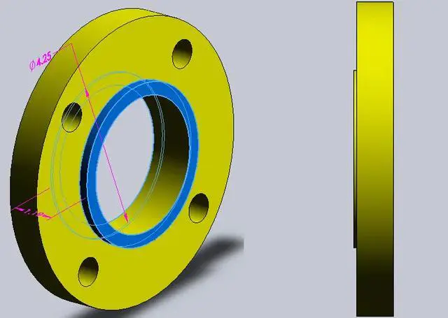SOLIDWORKS定制GB标准法兰库