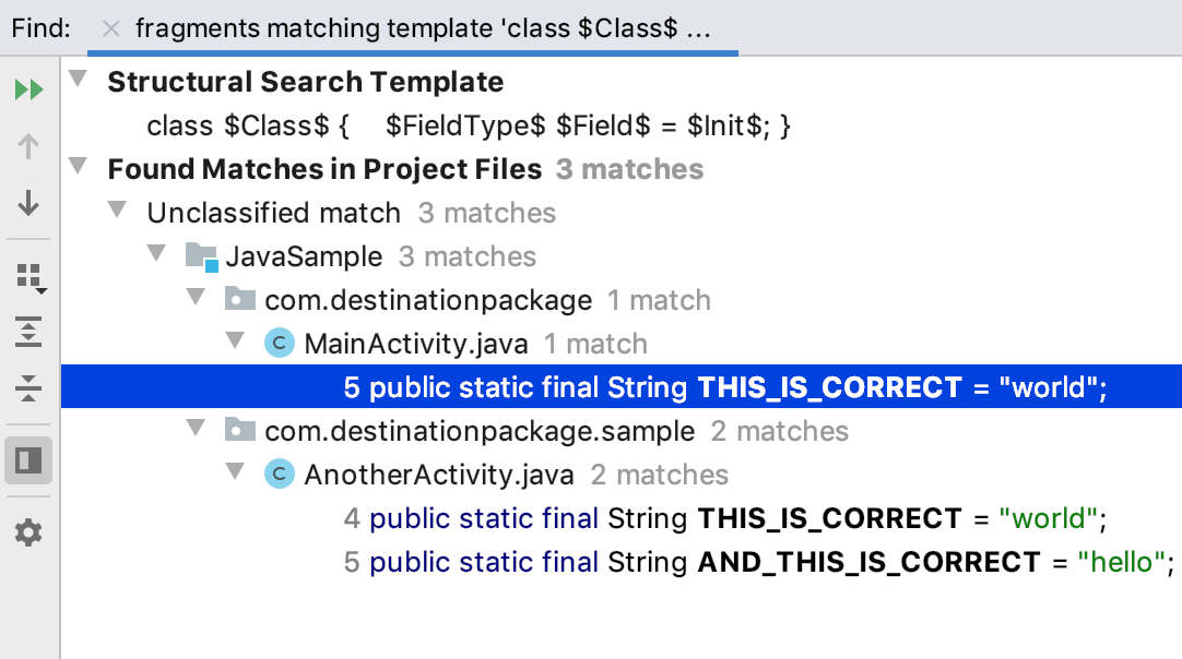 Java开发工具IntelliJ IDEA使用源代码系列教程（八）：结构搜索和替换