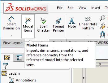 SOLIDWORKS如何在工程图中添加实体曲面