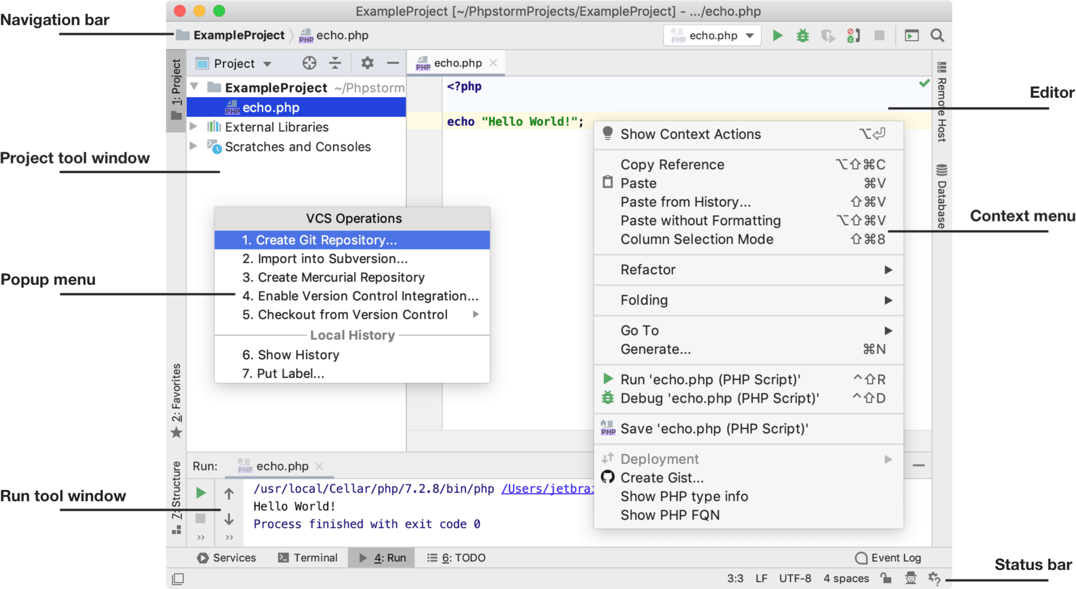 PHP集成开发环境PhpStorm快速入门指南（十七）：用户界面概述