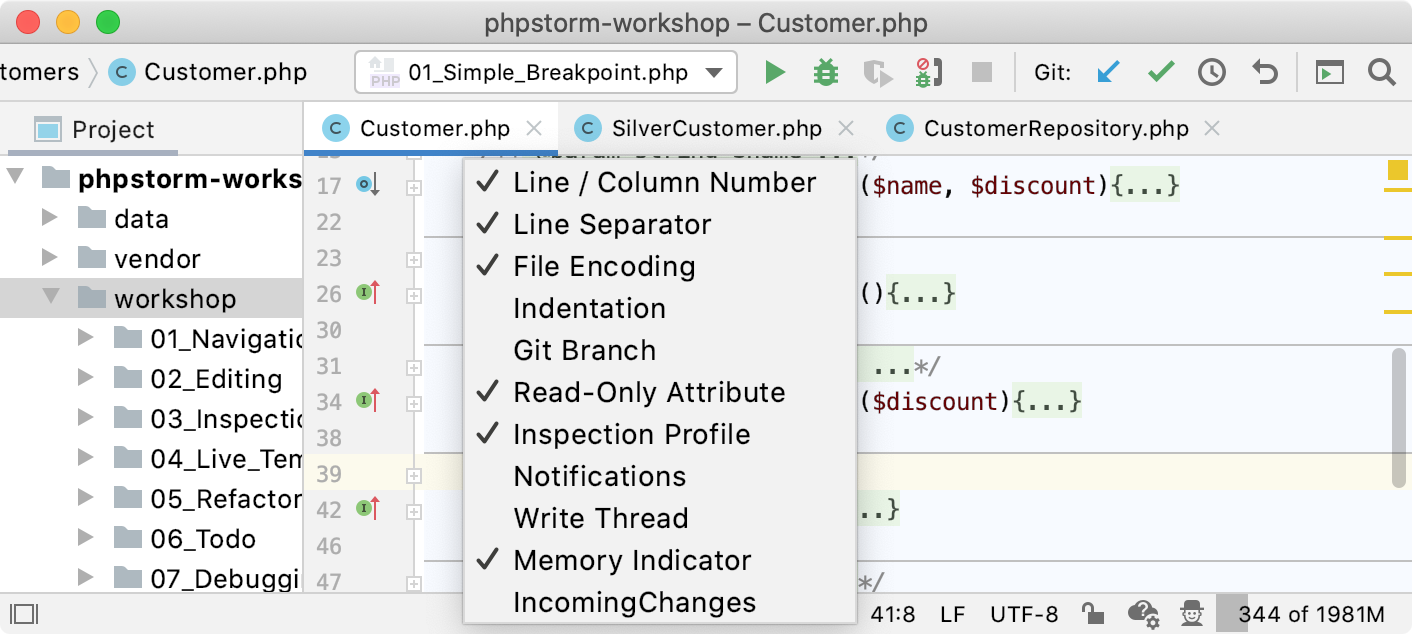 PHP集成开发环境PhpStorm快速入门指南（十七）：用户界面概述