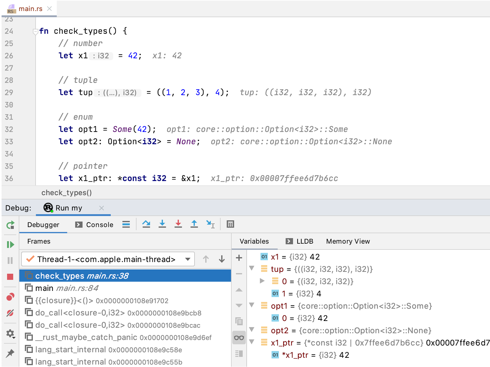 Clion教程：IntelliJ Rust的新增功能