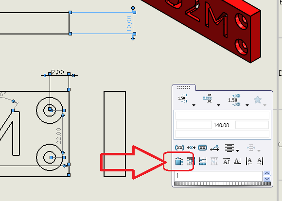 SOLIDWORKS技巧：自动排列尺寸