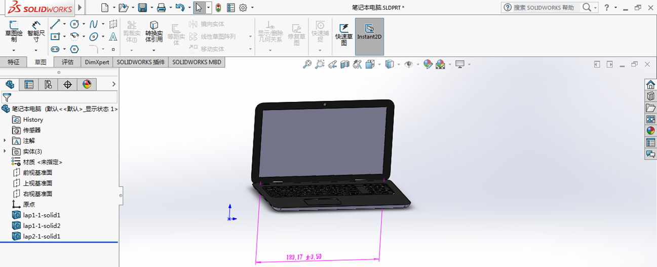 SOLIDWORKS如何等比例缩小放大模型