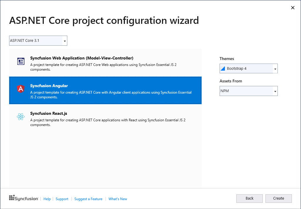 ASP.NET Core使用教程：如何将在Angular和React使用ASP.NET Core项目模板