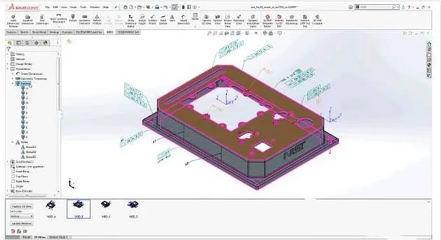 如何在SOLIDWORKS 2020中组织3D注解