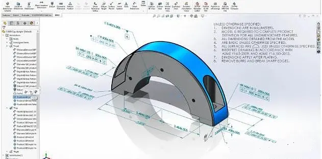 如何在SOLIDWORKS 2020中组织3D注解