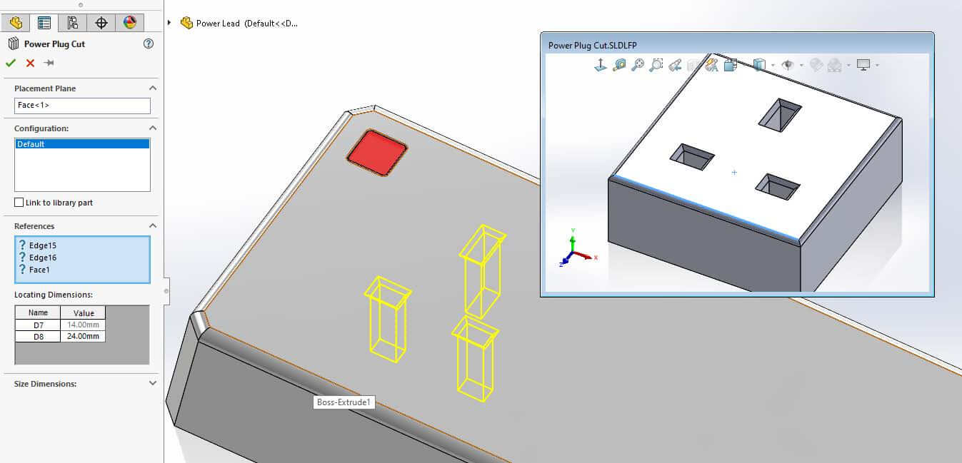 如何在SOLIDWORKS中创建库特征？