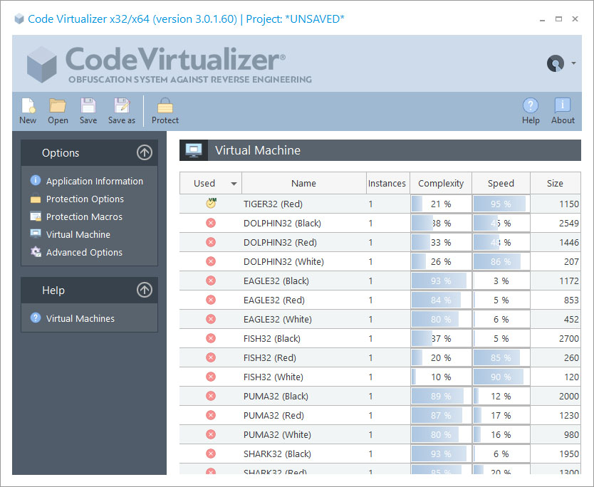 代码混淆系统Code Virtualizer虚拟机设置详解