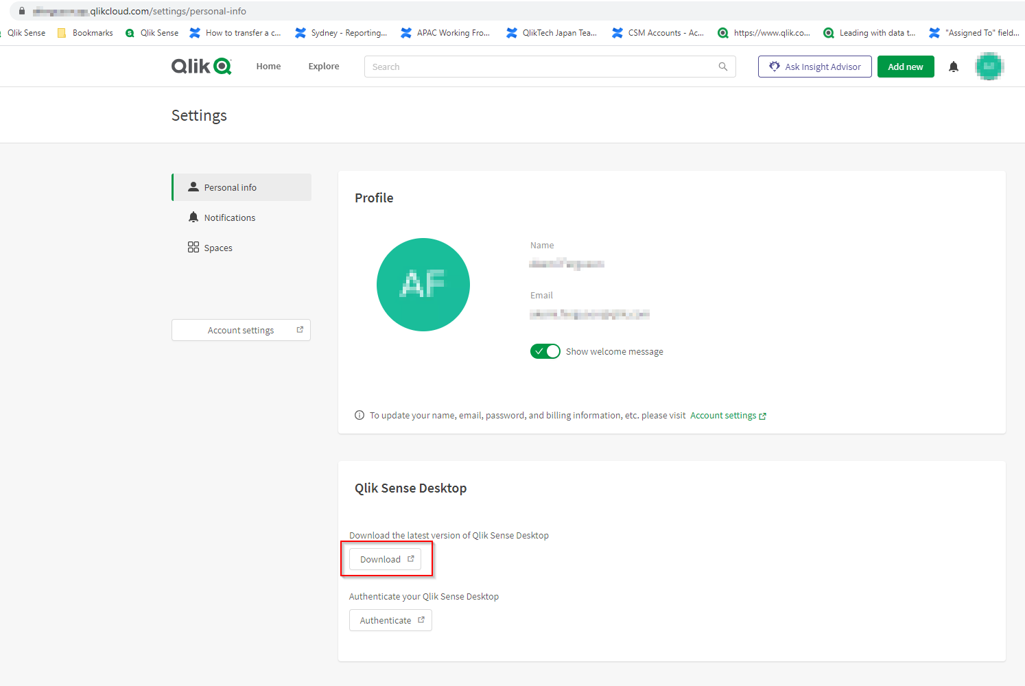 BI工具Qlik教程：如何在Google Chrome上通过Qlik Sense Business下载Qlik Sense桌面