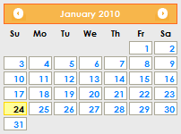 原型设计工具GUI Design Studio应用教程：便捷的日历控件