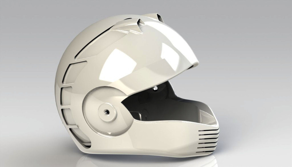 SolidWorks模型分享：赛车头盔模型  免费下载