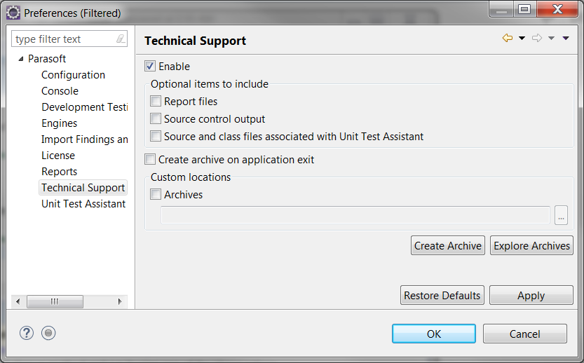 Parasoft C++test使用教程：如何准备支持档案