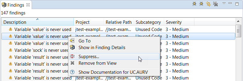 Parasoft C/C++test 2020.2系列教程：如何在IDE中抑制Parasoft的发现