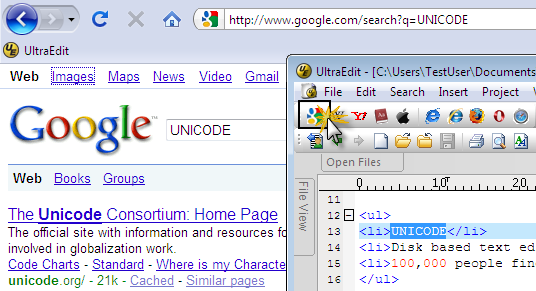 UltraEdit文字编辑器教程：将Yahoo！，Google，Wikipedia等与UltraEdit集成