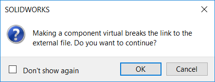 如何在SOLIDWORKS中使用虚拟组件复制一个零件？